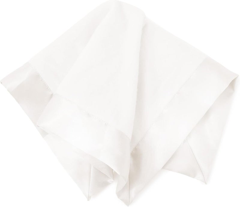 Bamboo Little Ultra-Soft Lovey Security Blanket - Baby Essentials, Newborn Essentials, Ultra-Soft Fleece Baby Blanket with Satin Trim – 16" x 16" - Cream - Image 1